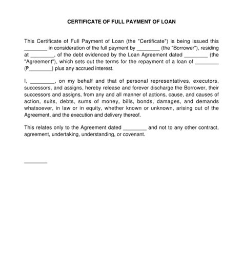cap certificate of full payment|REQUEST FORM .